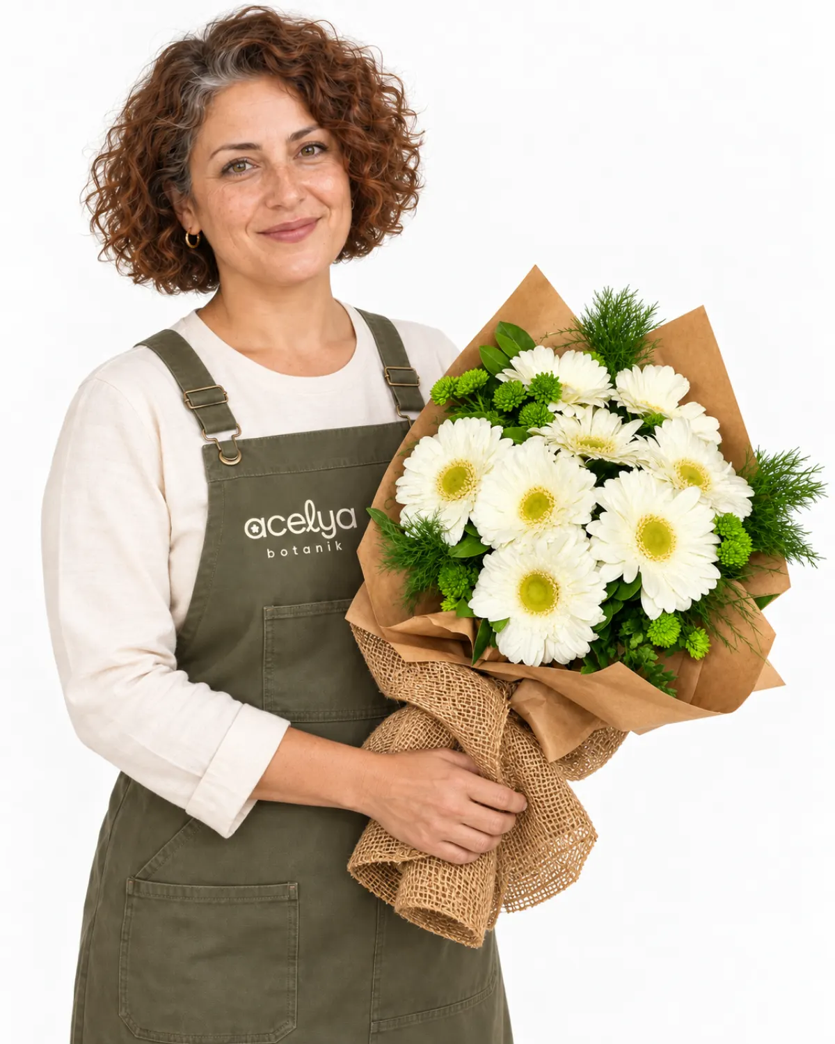 Beyaz Gerbera Buketi 1
